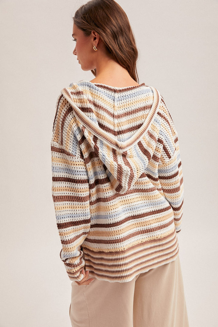 Kasi Stripe Sweater Hoodie