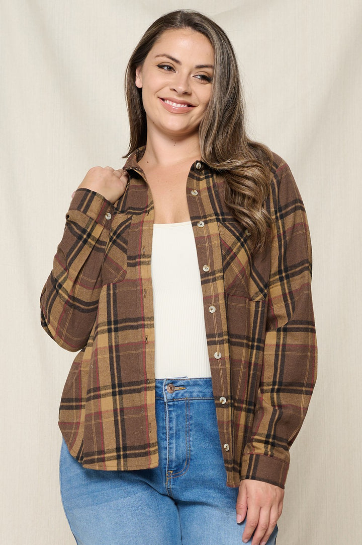 PLUS Tabacoo Plaid Flannel