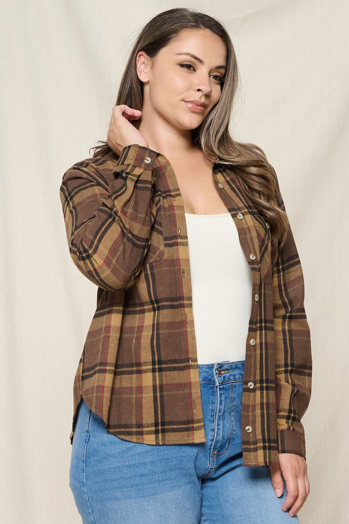 PLUS Tabacoo Plaid Flannel