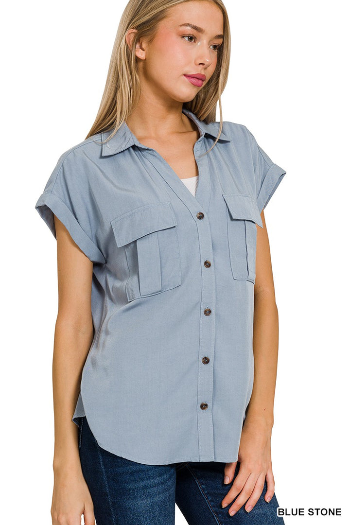 Chelsie Tensel Button Up