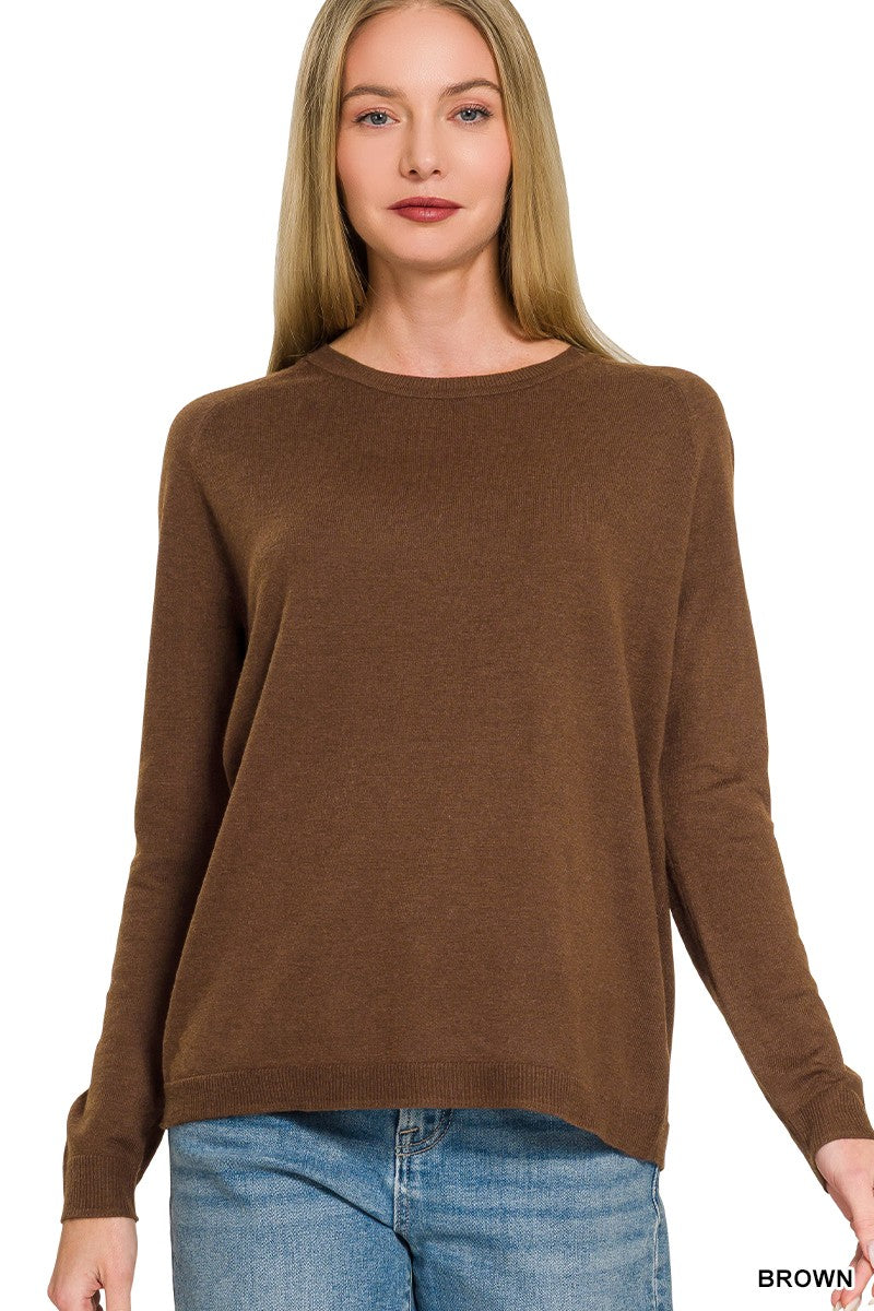 Lightweight Round Neck Sweater