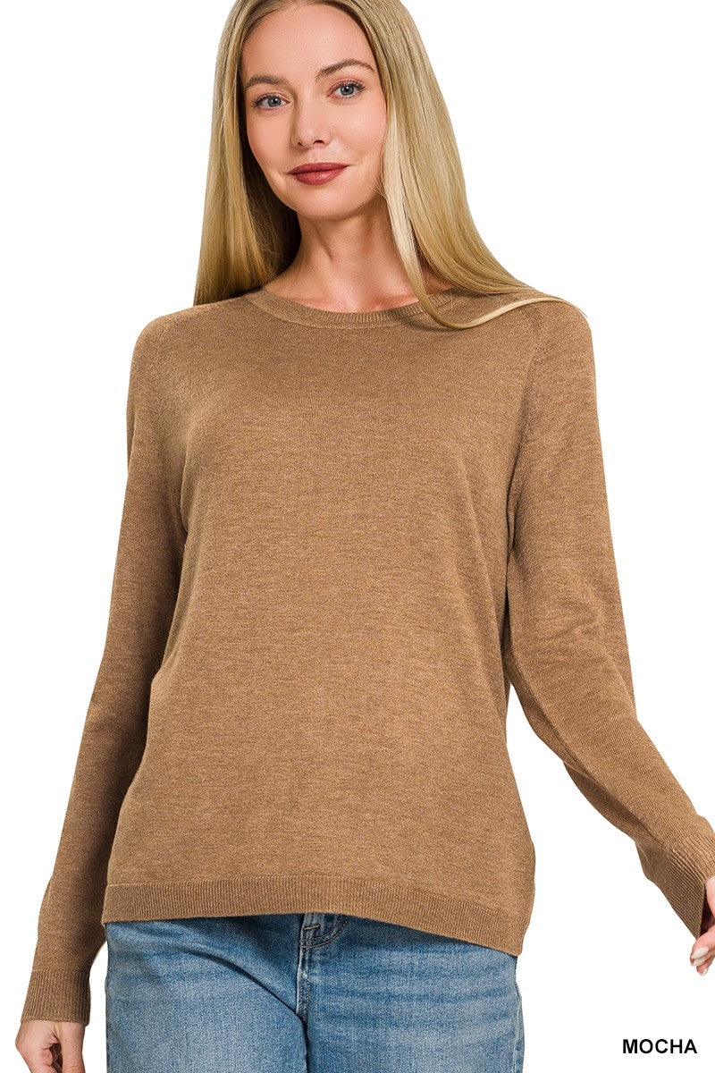 Lightweight Round Neck Sweater