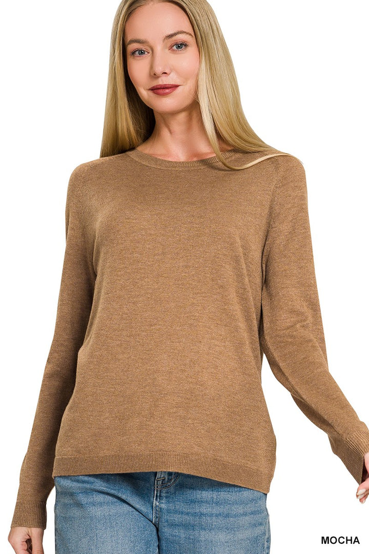 Lightweight Round Neck Sweater