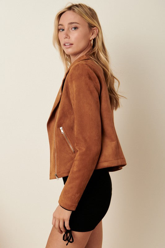 Kori Suede Motto Jacket