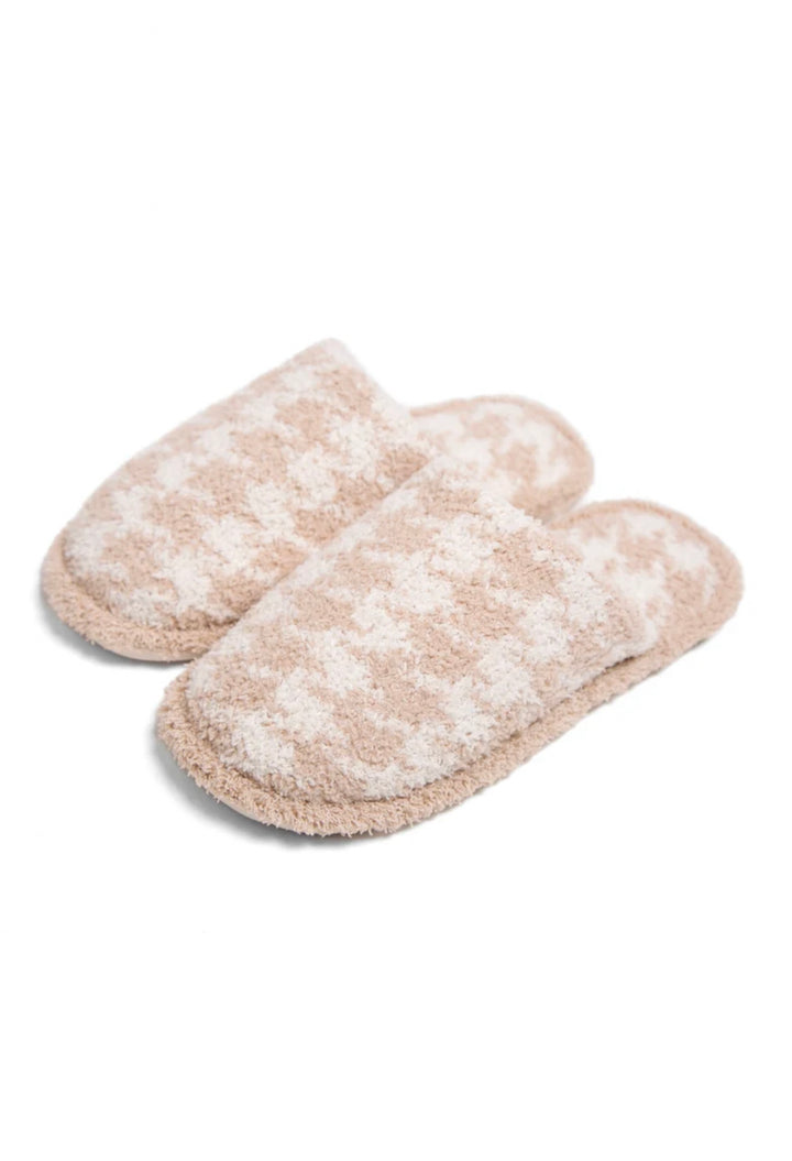 Houndstooth Comfy Luxe Slippers