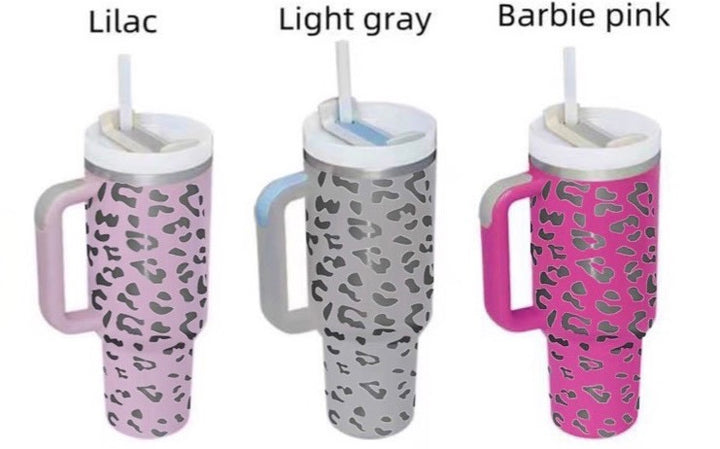 Stanley Style Leopard Tumbler
