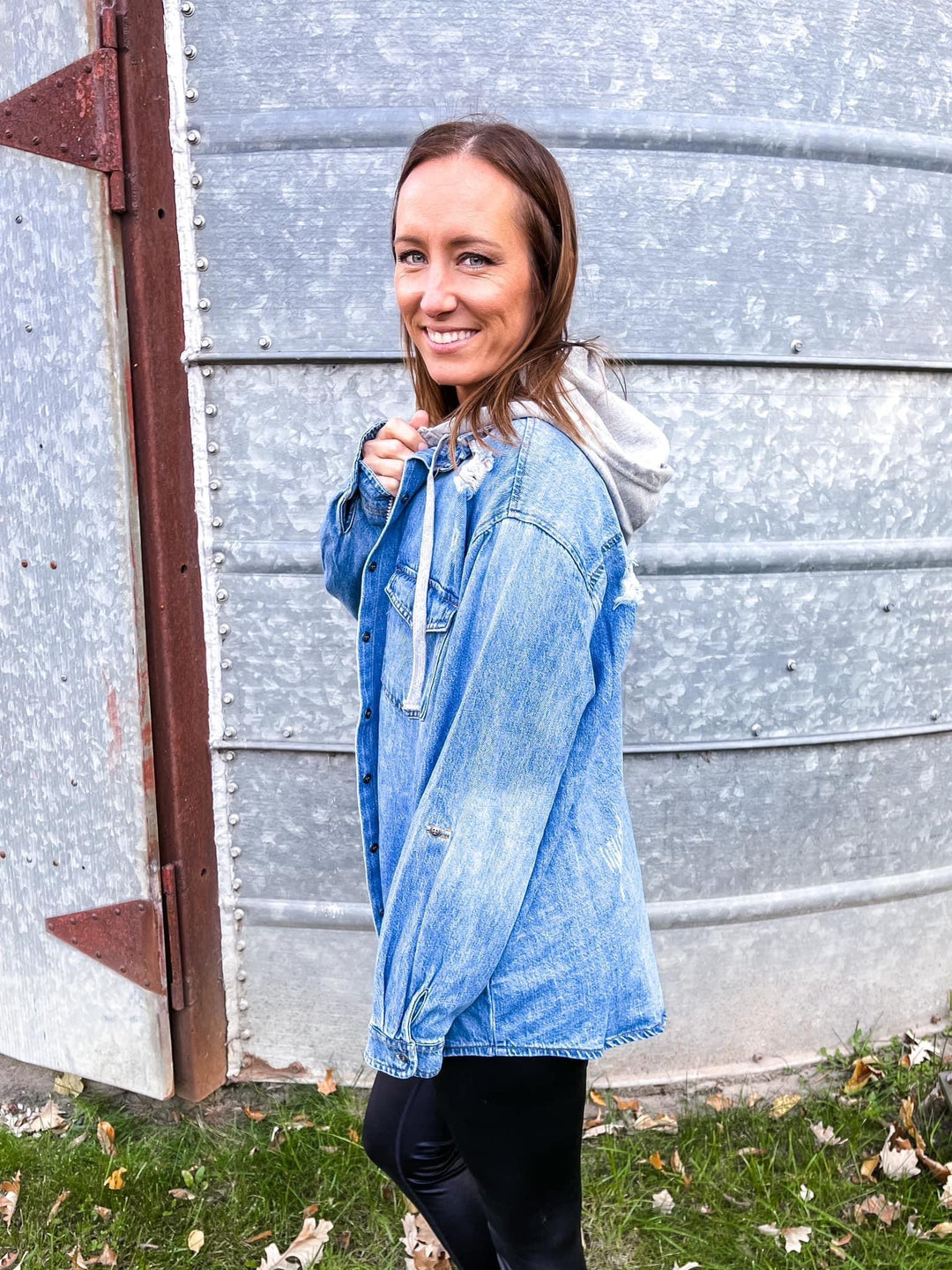 Evie Denim Hoodie