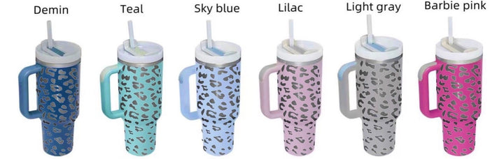 Stanley Style Leopard Tumbler